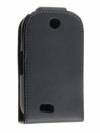 Leather Flip Case for Samsung I5500 Galaxy 5 550 Black ()